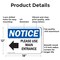 Signmission Please Use Main Entrance Left Arrow OSHA Notice Sign, Aluminum, 18in W x 12in L, 2PK OS-2PACK-NS-A-1218-L-17615 - alternate 6